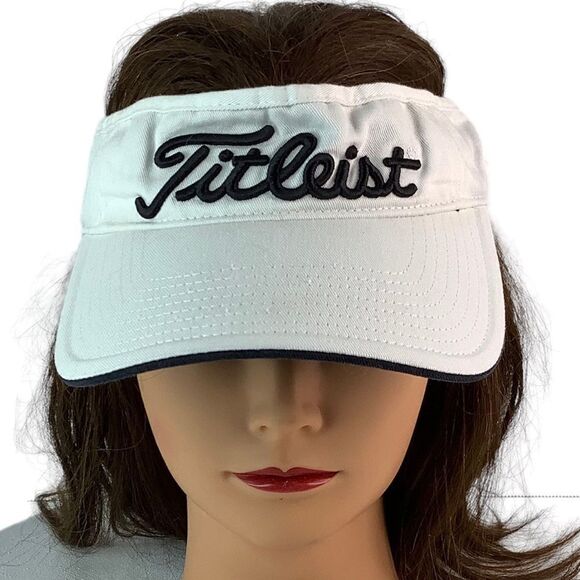 Titleist Men's Pro V1 Golf Visor North Texas Cap One Size Adjustable Strap White - Picture 1 of 10
